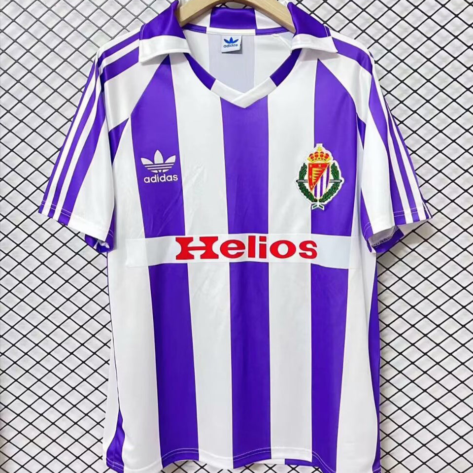 jersey 1984 real valladolid local manga corta versión fan retro