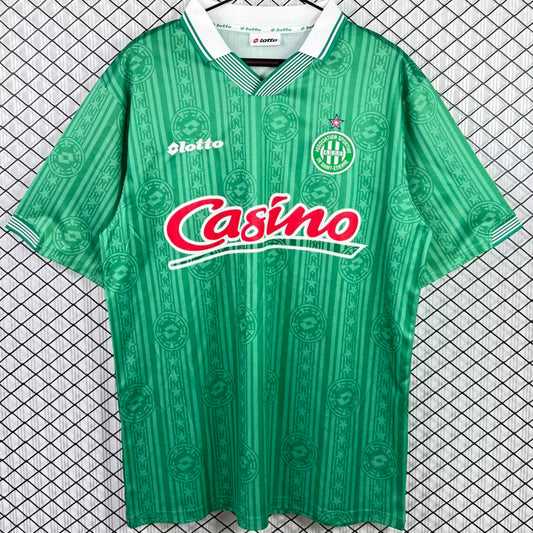 Jersey 1997/1998 Saint-Etienne Local Manga corta Versión Fan Retro