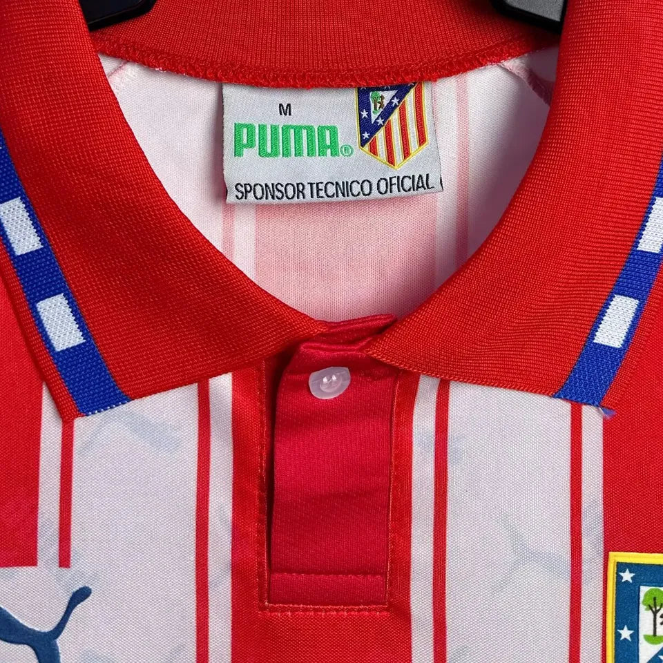 Jersey 1994/95 Atletico de Madrid Local Manga larga Versión Fan Retro