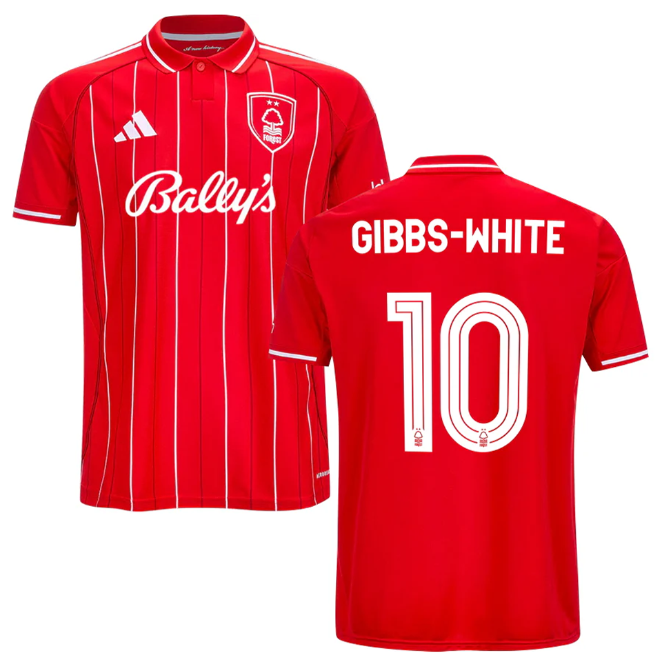 jersey 2025/26 nottingham forest local manga corta versión fan