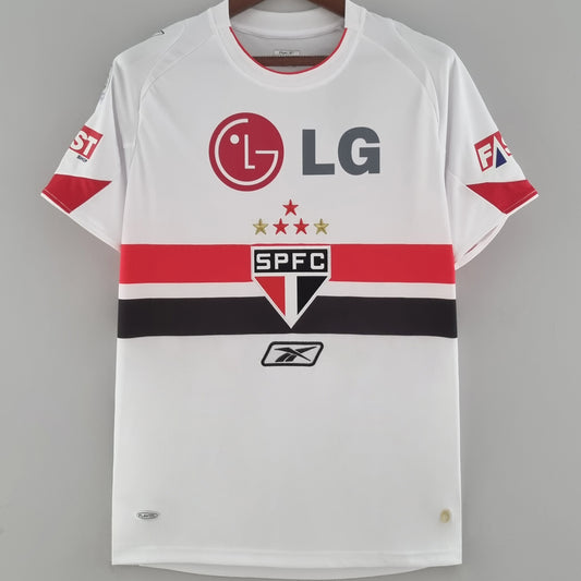 Jersey 2007/08 Sao Paulo Local Manga corta Versión Fan Retro