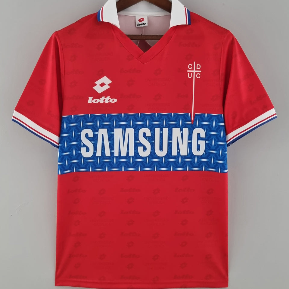 jersey 1996 cduc catholic visitante manga corta versión fan retro