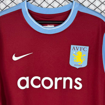 Jersey 2009/2010 Aston Villa Local Manga corta Versión Fan Retro