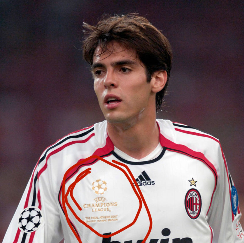 Jersey 2006/07 AC Milan Visitante Manga corta Versión Jugador Retro