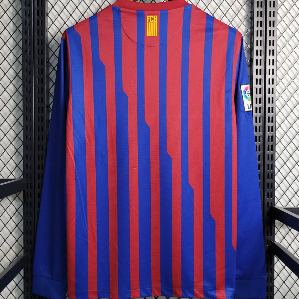 Jersey 2011/12 Barcelona Local Manga larga Versión Fan Retro