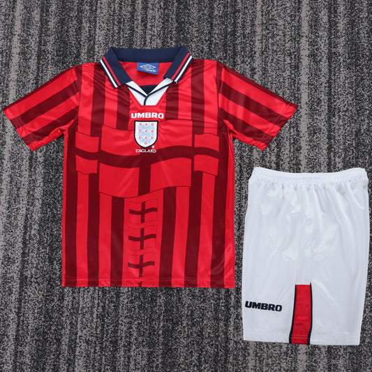 1998 Inglaterra Visitante Niño Selecciones Retro