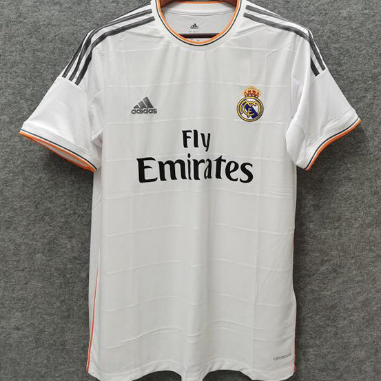 jersey 2013/14 real madrid local manga corta versión fan retro