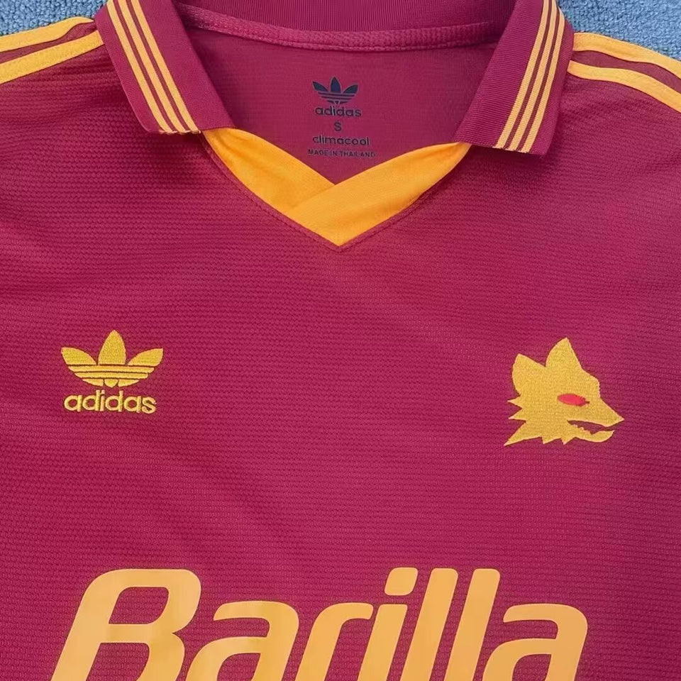 jersey 1992/94 roma local manga corta versión fan retro