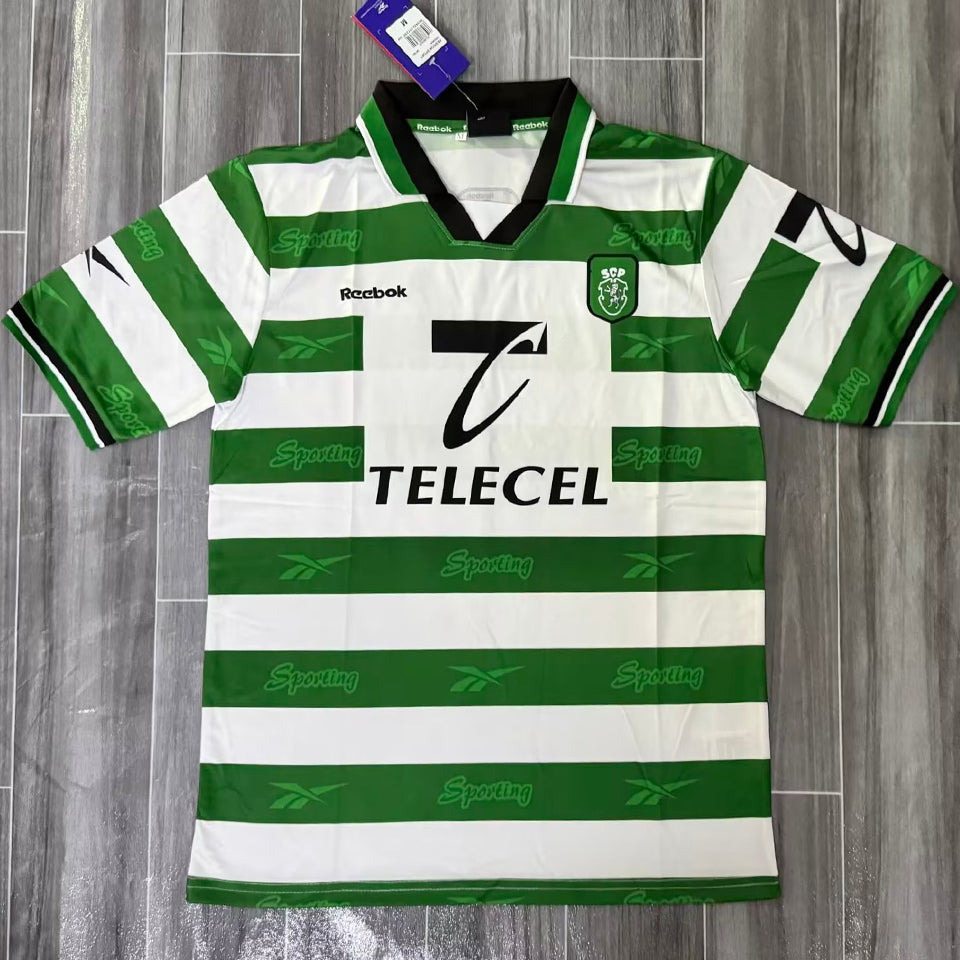 jersey 1999/2000 lisbon local manga corta versión fan retro