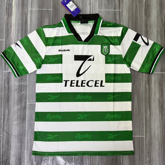 Jersey 1999/2000 Lisbon Local Manga corta Versión Fan Retro