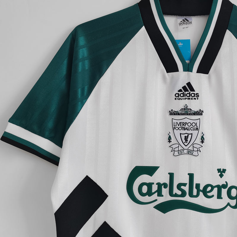 jersey 1993/95 liverpool visitante manga corta versión fan retro