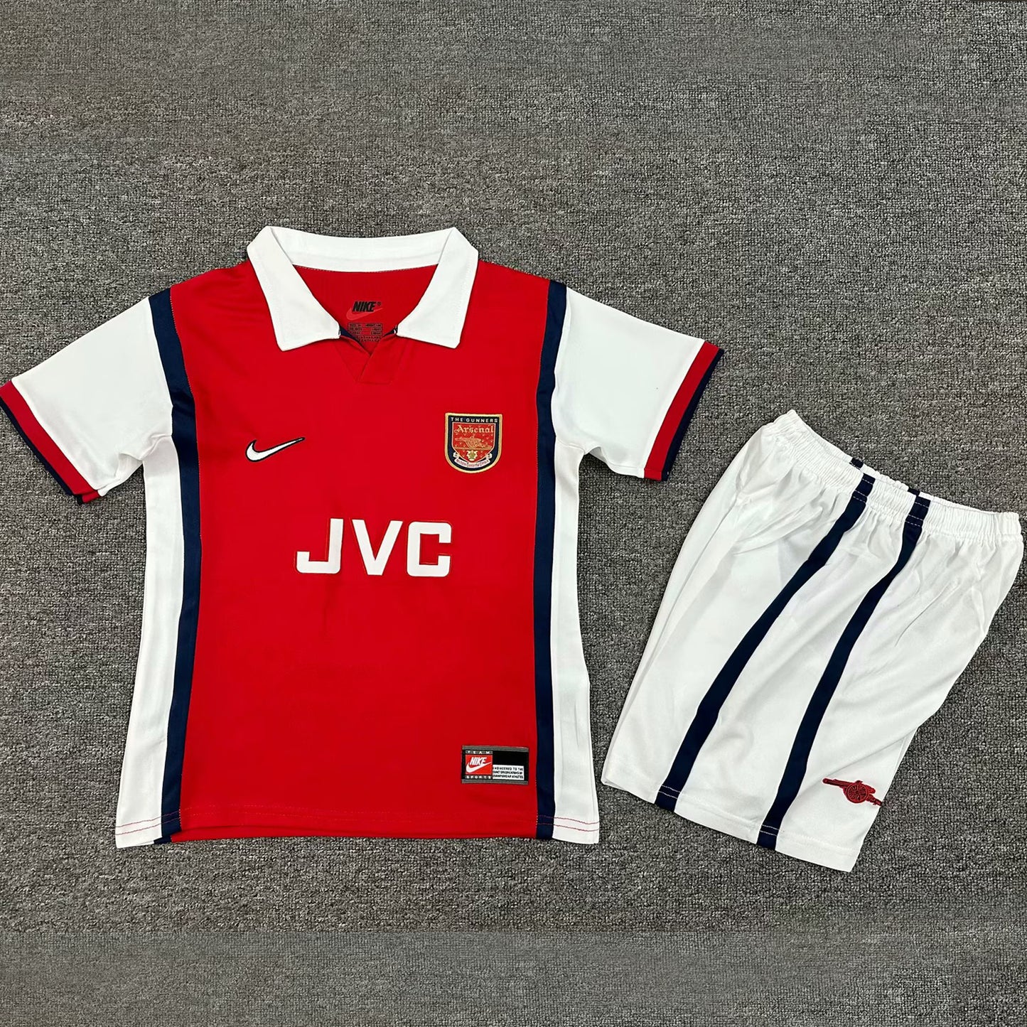 jersey 1998/1999 arsenal local manga corta niño retro