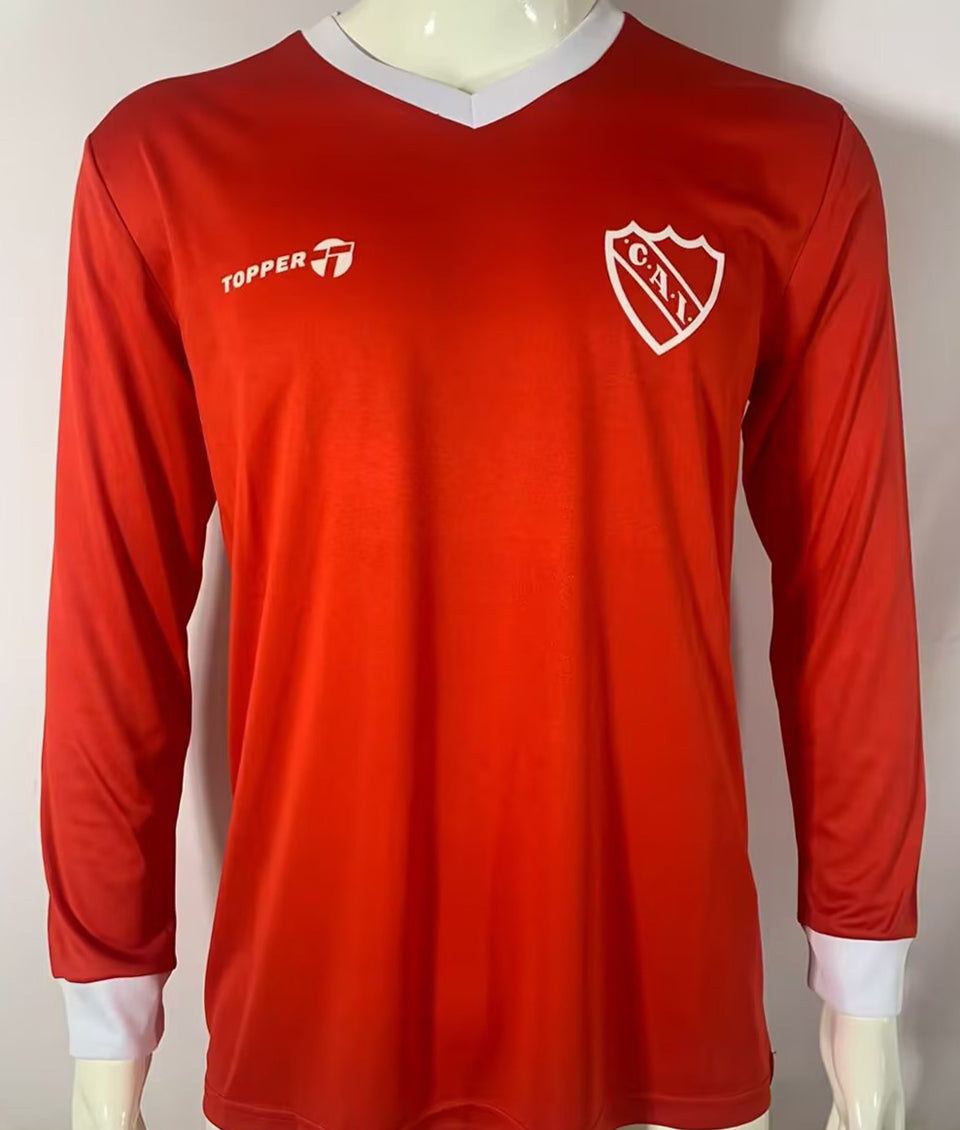 Jersey 1982/1985 Atlético Independiente Local Manga larga Versión Fan Retro