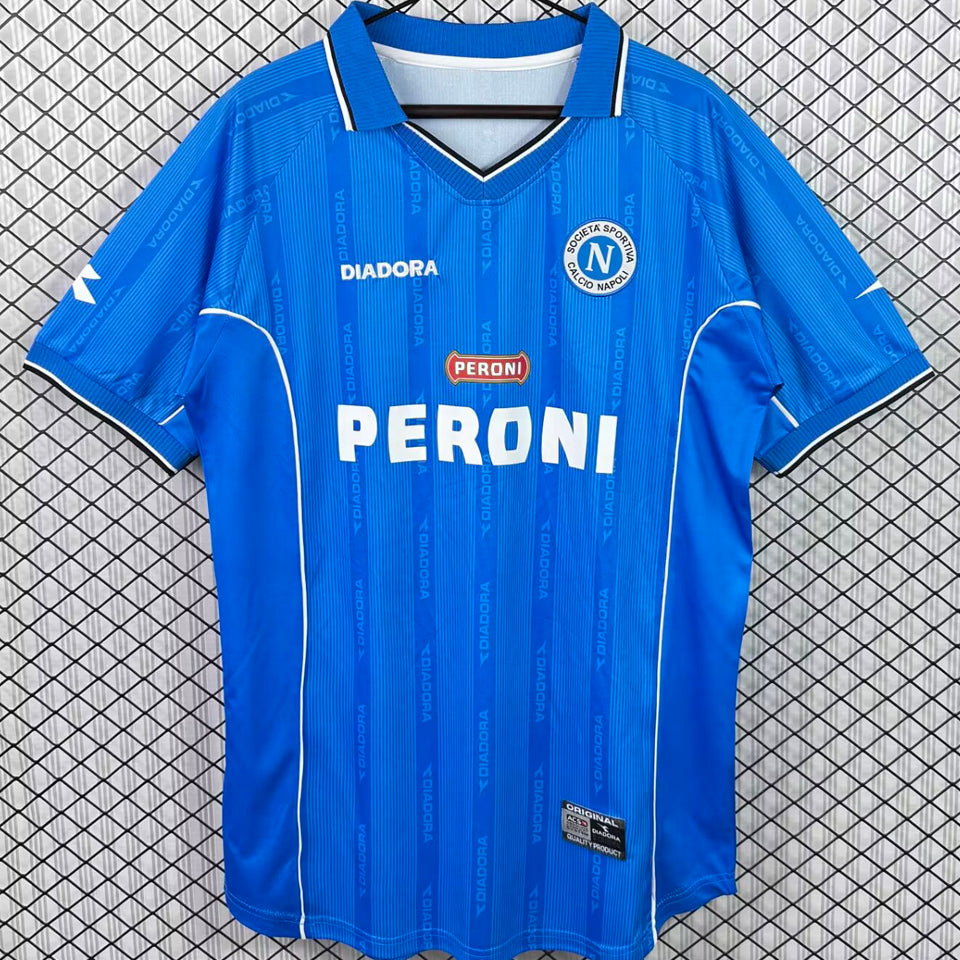 jersey 2000/2001 napoli local manga corta versión fan retro