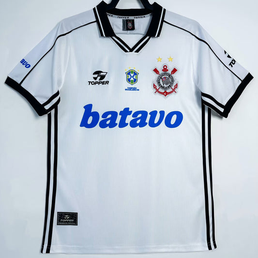 Jersey 1999 Corinthians Local Manga corta Versión Fan Retro