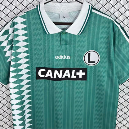 Jersey 1995/1996 Legia Warsaw Local Manga corta Versión Fan