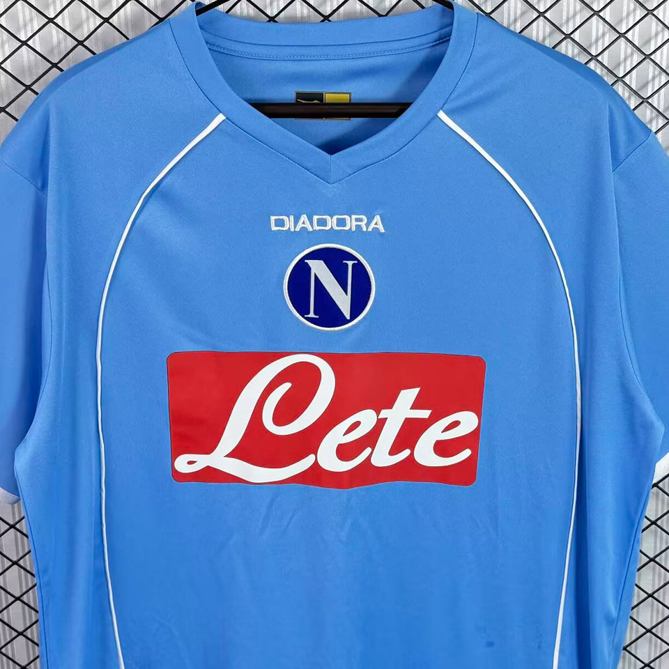 jersey 2006/2007 napoli local manga corta versión fan retro