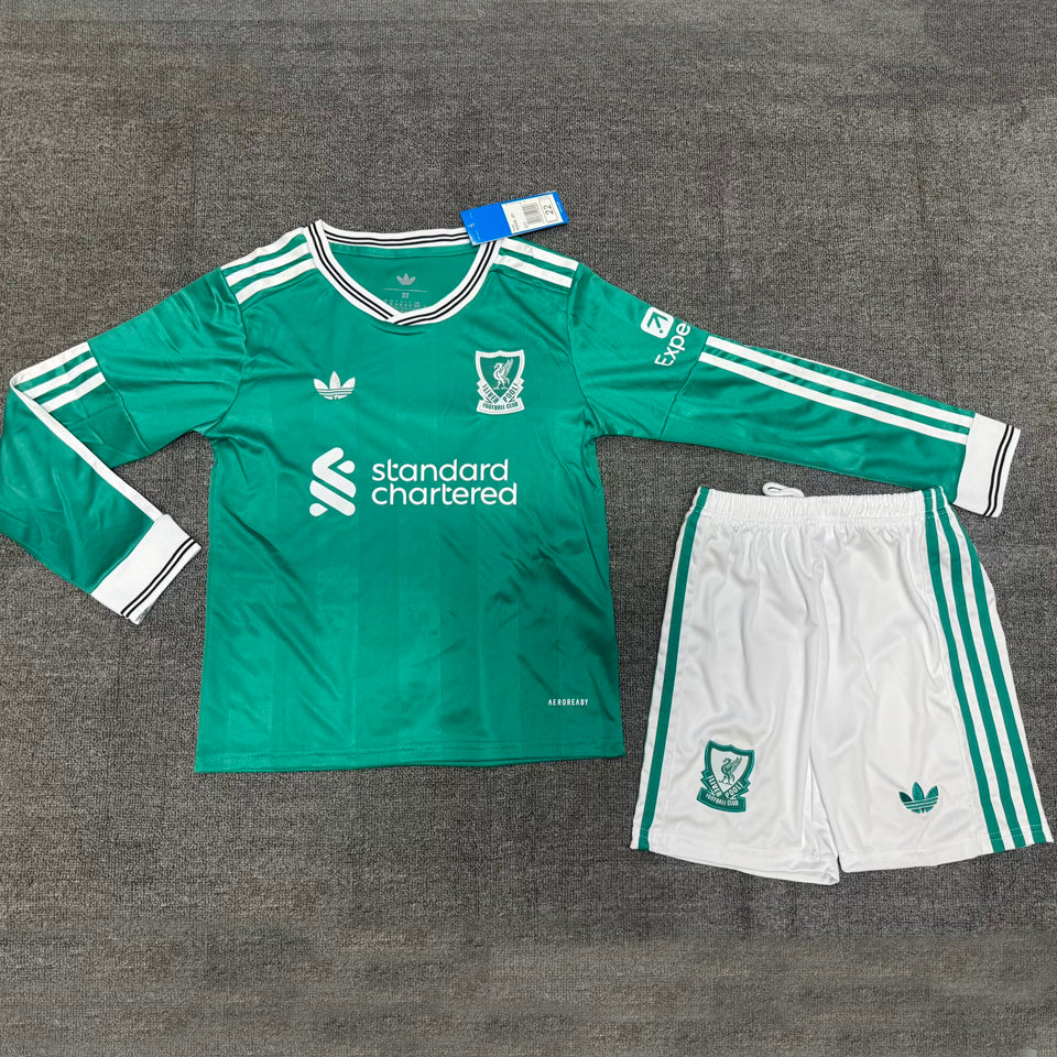 jersey 2025/26 liverpool tercero manga larga niño