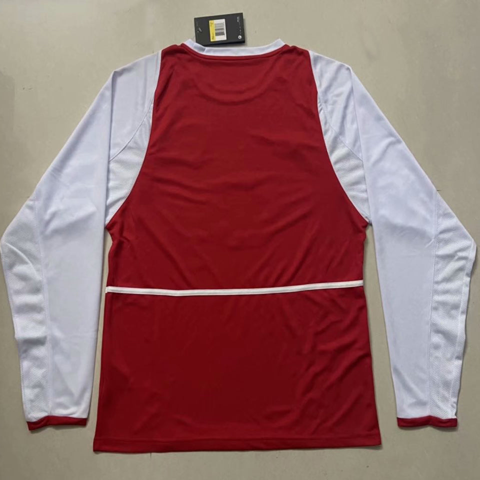 jersey 2002/04 arsenal local manga larga versión fan retro