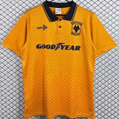 Jersey 1990/1991 Wolves Local Manga corta Versión Fan Retro
