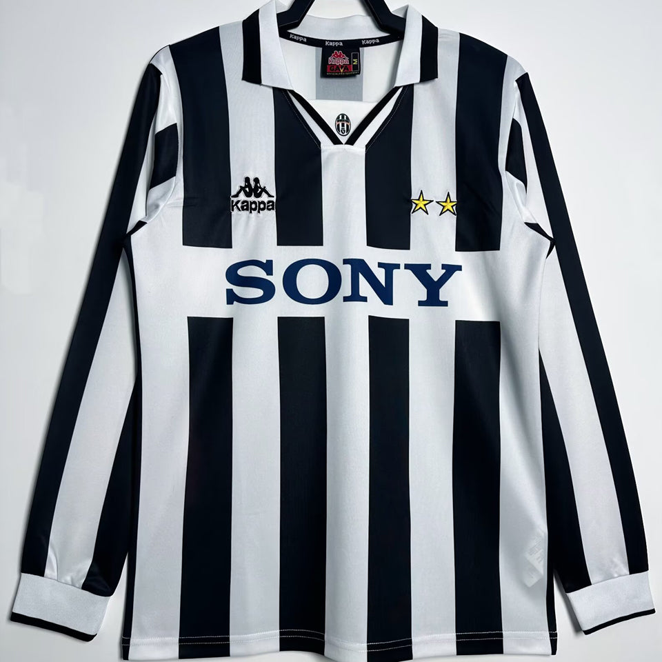 jersey 1995/97 juventus local manga larga versión fan retro