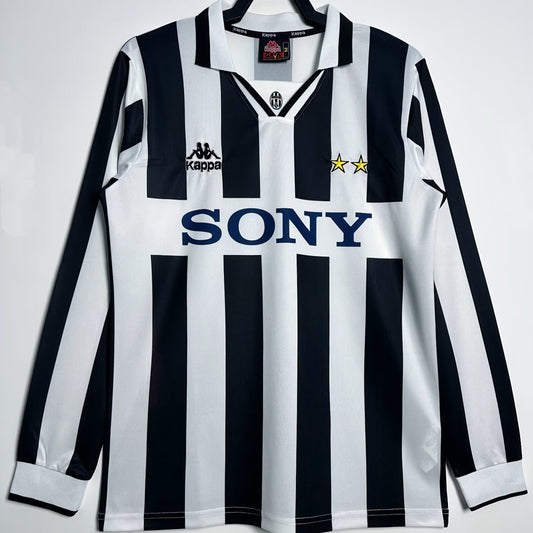 Jersey 1995/97 Juventus Local Manga larga Versión Fan Retro
