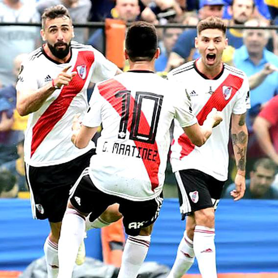 jersey 2018/19 river plate local manga corta versión fan retro