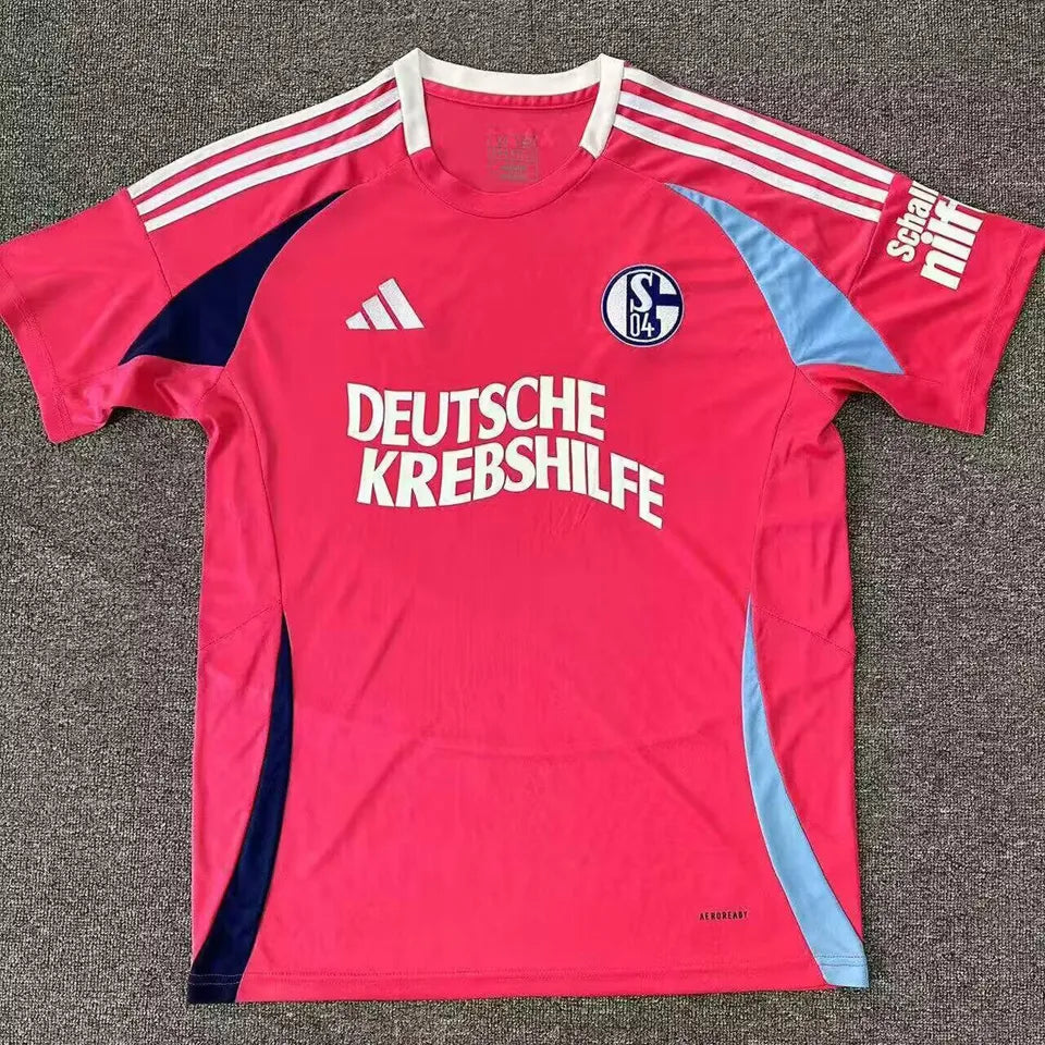 Jersey 2024/25 Schalke 04 Pink Especial Manga corta Versión Fan