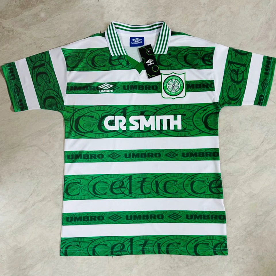 jersey 1995/97 celtic local manga corta versión fan retro