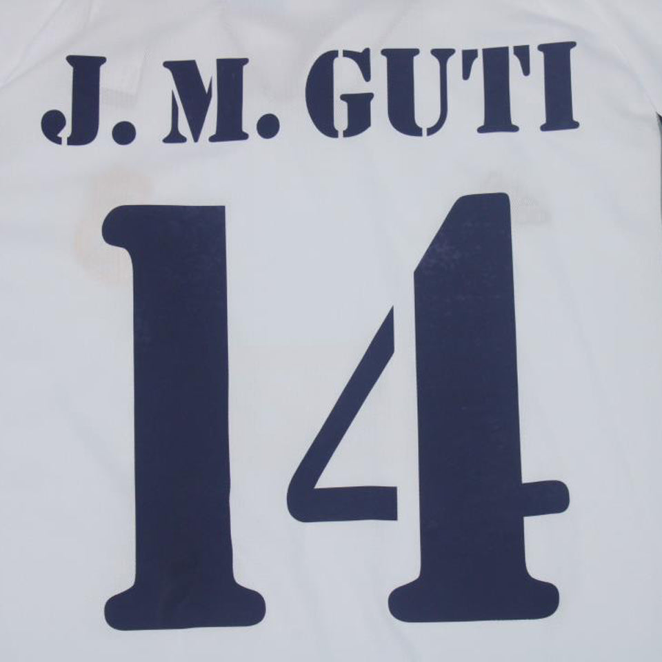 jersey 2000/01 real madrid local manga corta versión fan retro