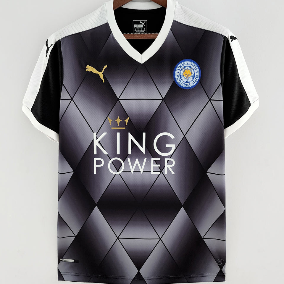 jersey 2015/16 leicester city visitante manga corta versión fan retro