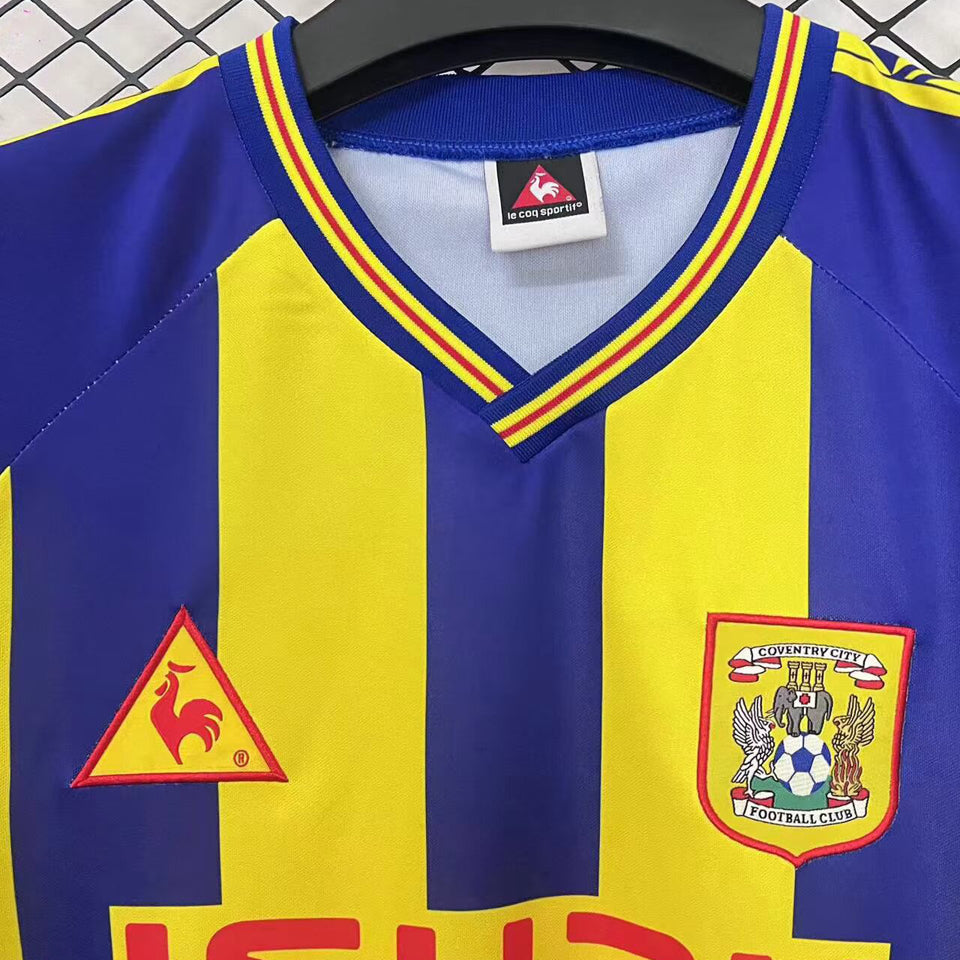 jersey 1998/1999 coventry city visitante manga corta versión fan retro
