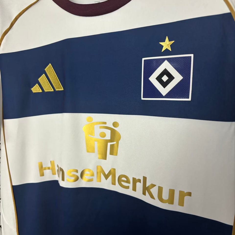 jersey 2025/26 hamburger sv especial manga corta versión fan