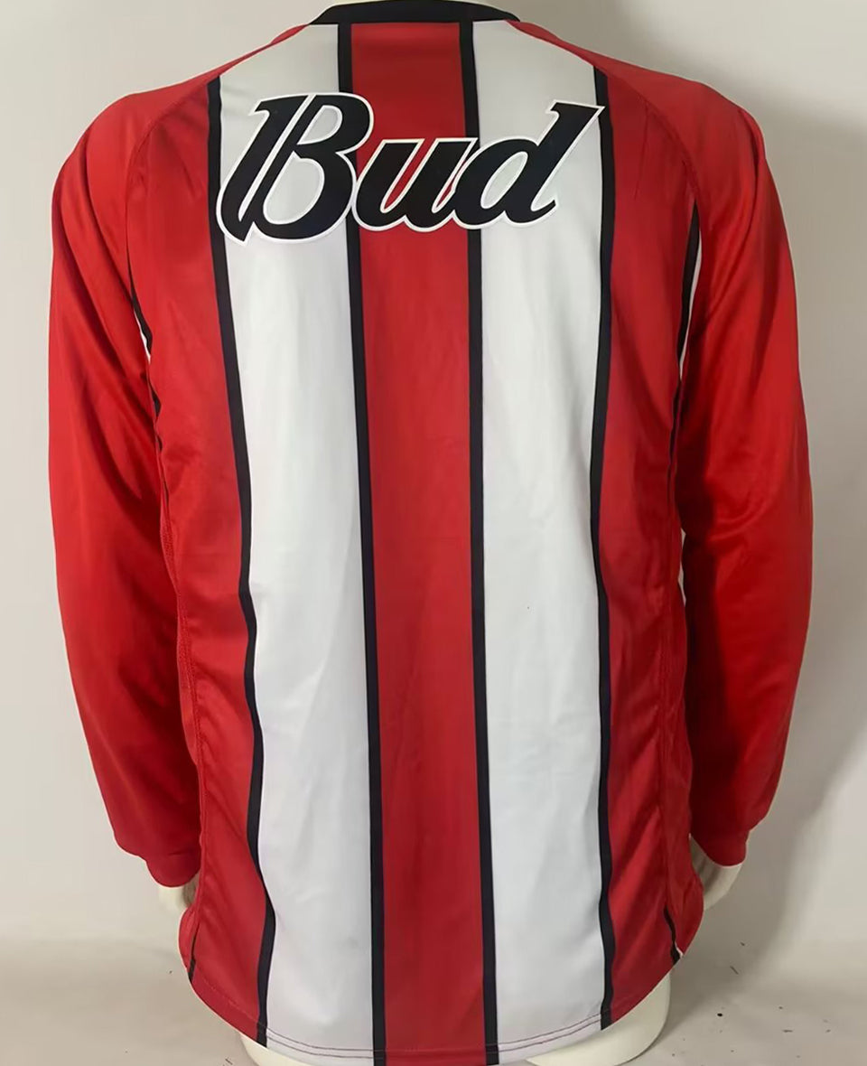 jersey 2003/04 river plate visitante manga larga versión fan retro