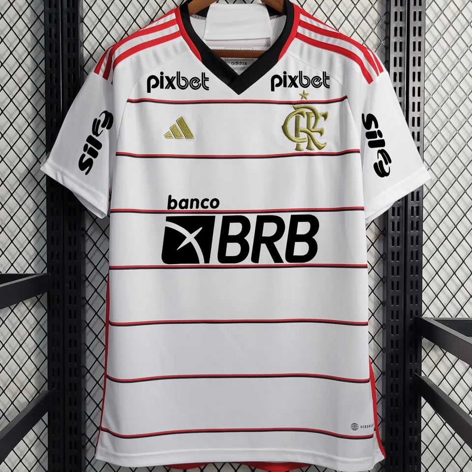 Jersey 2023/24 Flamengo Visitante Manga corta Versión Fan