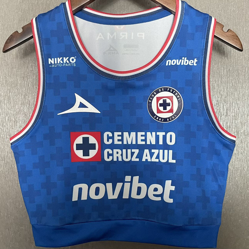 jersey 2025/26 cruz azul local manga corta mujer