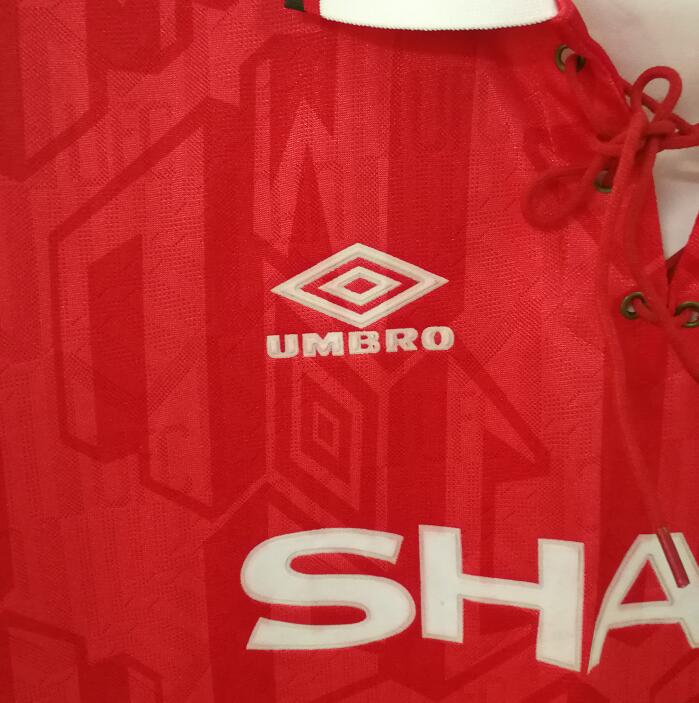 Jersey 1992/94 Manchester United Local Manga corta Versión Fan Retro