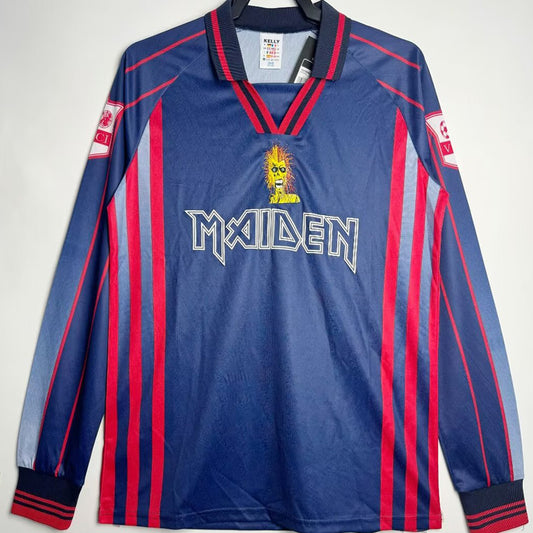 Jersey 1998 Iron Maiden Especial Manga larga Versión Fan Retro
