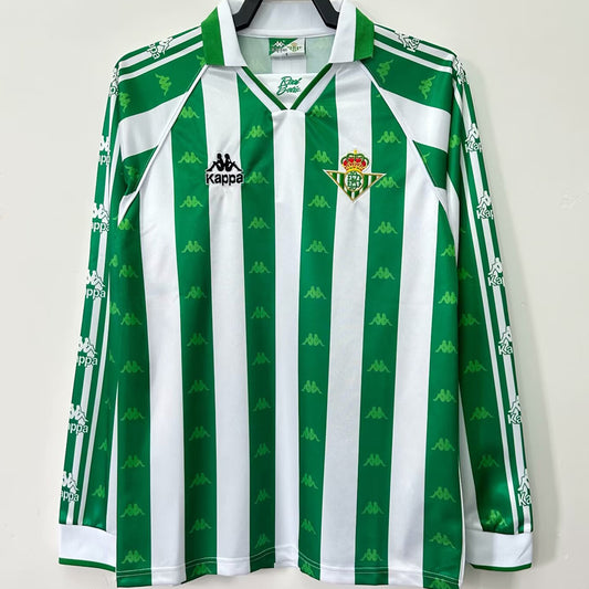 Jersey 1995/97 R BTS Local Manga larga Versión Fan Retro