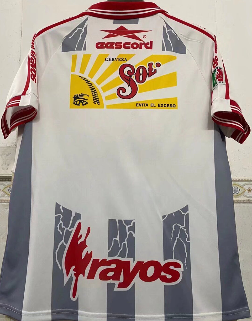 jersey 1999/2000 necaxa visitante manga corta versión fan retro