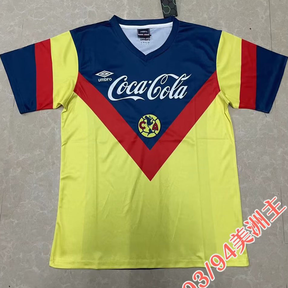 jersey 1993/94 club america local manga corta versión fan retro