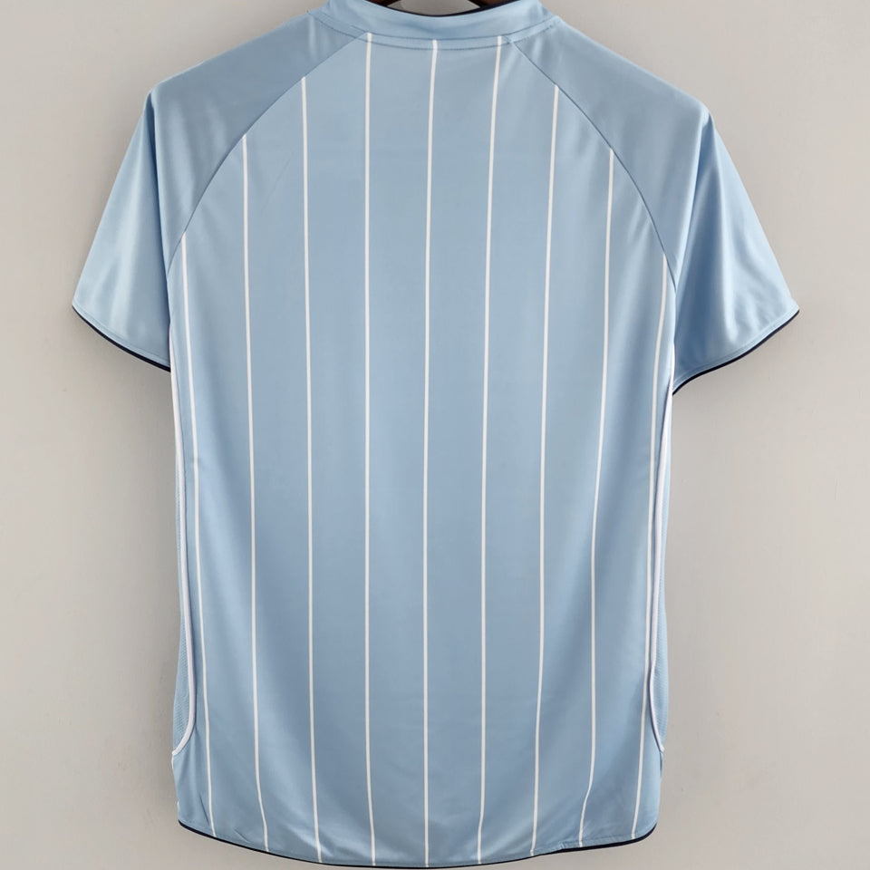jersey 2007/08 manchester city local manga corta versión fan retro