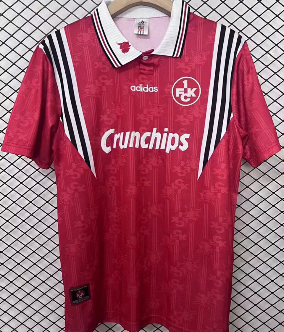 jersey 1997/1998 kaiserslautern local manga corta versión fan retro