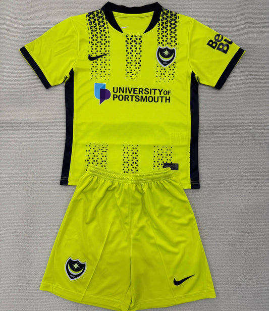 Jersey 2025/26 Portsmouth Tercero Manga corta Niño
