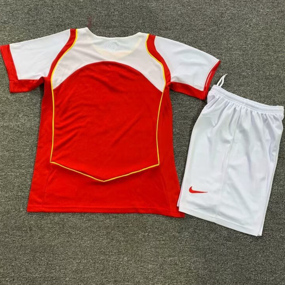 jersey 2004/05 arsenal local manga corta niño retro