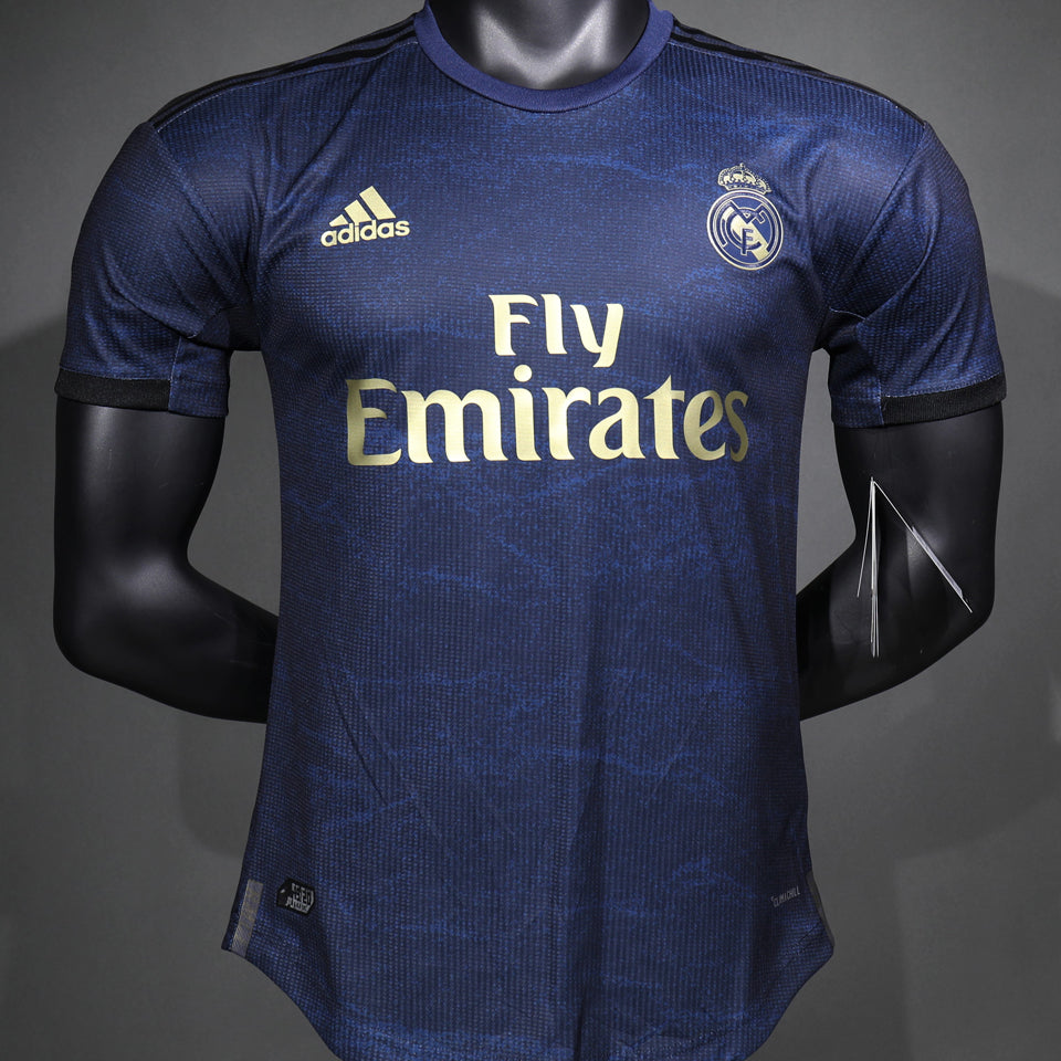 jersey 2019/20 real madrid visitante manga corta versión jugador retro