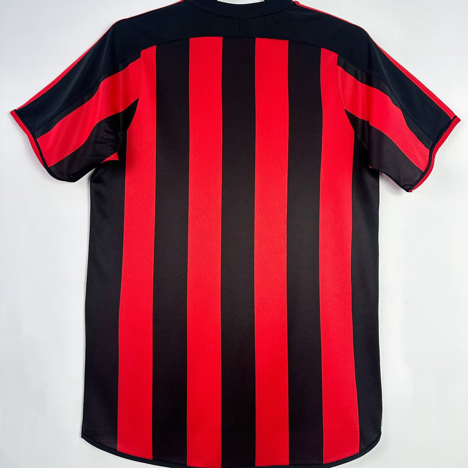 jersey 2003/04 ac milan local manga corta versión fan retro