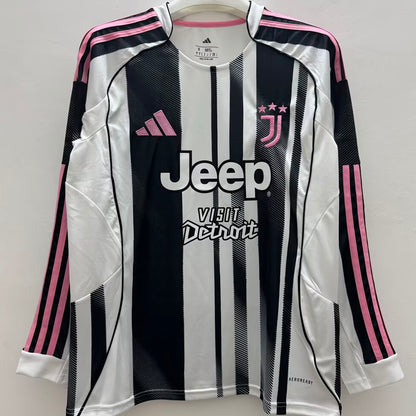 Jersey 2025/26 Juventus Local Manga larga Versión Fan