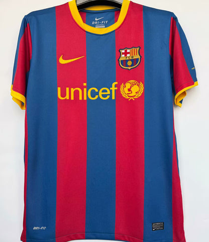 Jersey 2010/11 Barcelona Local Manga corta Versión Fan Retro