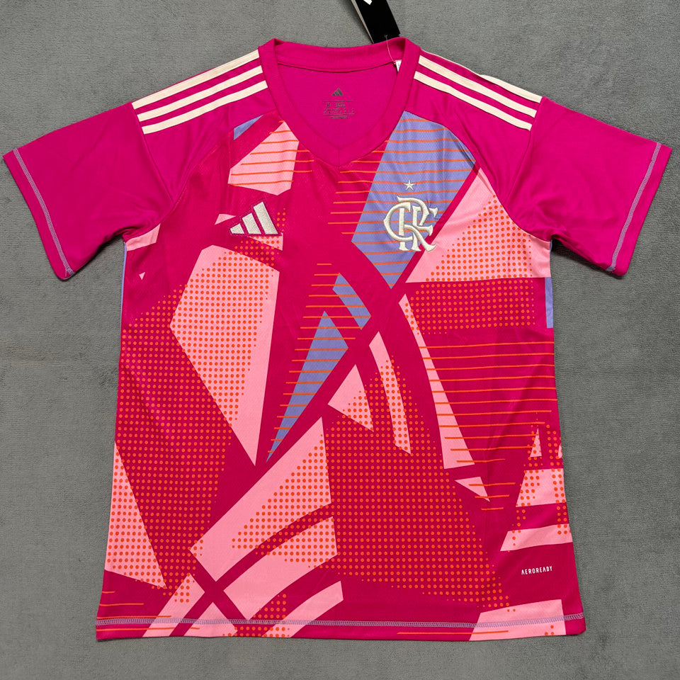 jersey 2025/26 flamengo pink portero manga corta versión fan